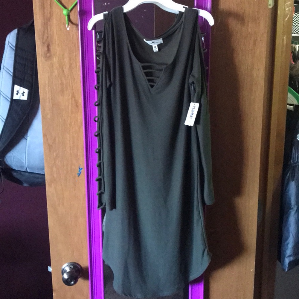 Olive Green Tight Dress